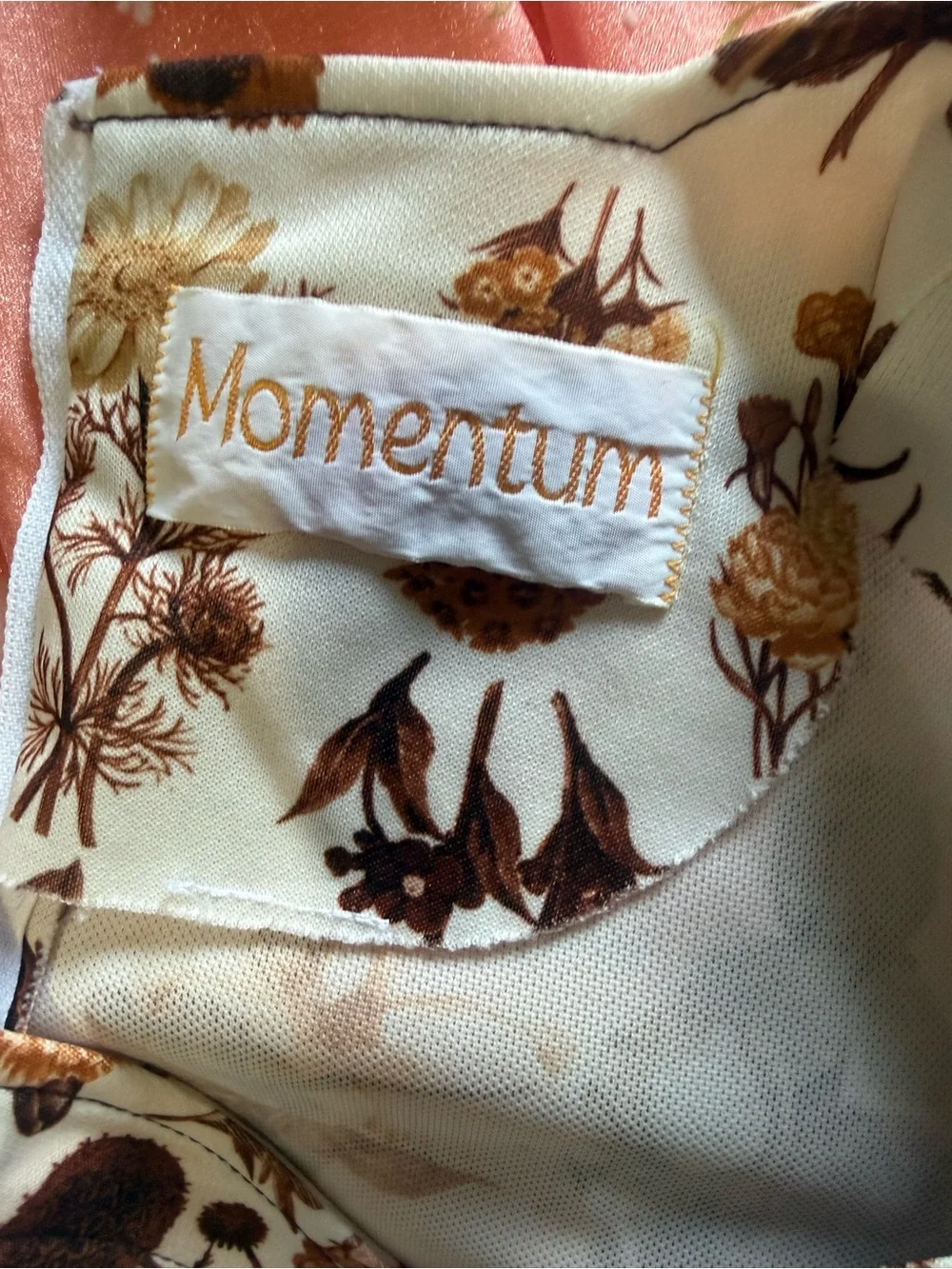 Vintage Botanical Floral Shift Dress Whimsigoth Goblincore Cottagecore Autumn L